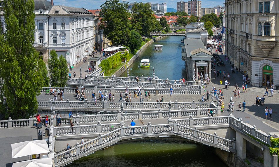 Triple Bridge (Tromostovje), Ljubljana, Slovenia
